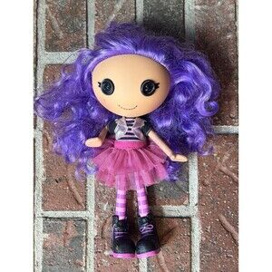 Vintage LaLaLoopsy Doll Storm E Sky Rooted Purple Hair 1990s Dress & Boots